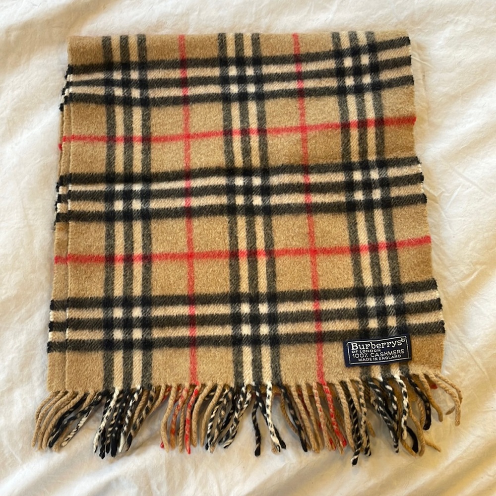 Vintage Burberrys Cashmere Scarf